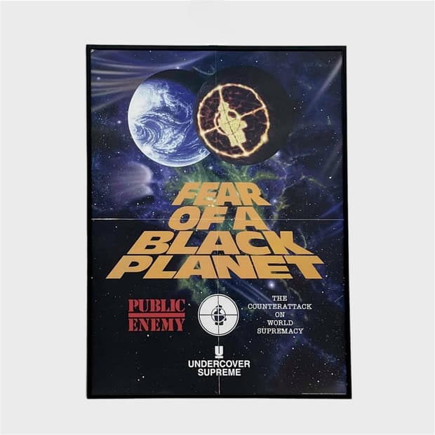 슈프림 언더커버 퍼블릭 에너미 포스터 정품 (액자포함) Supreme