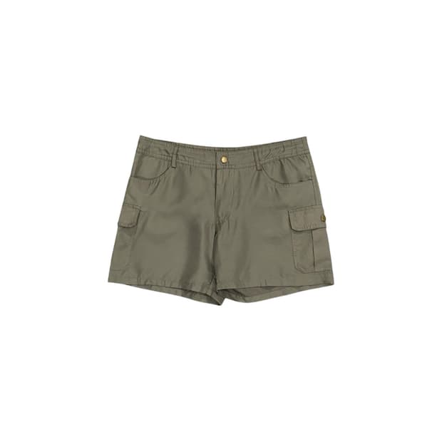 Japanese vtg 카키 실키 카고 숏츠
