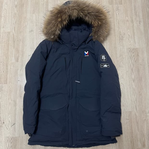 밀레 엠리밋 구스다운 후드 롱패딩 L/100 