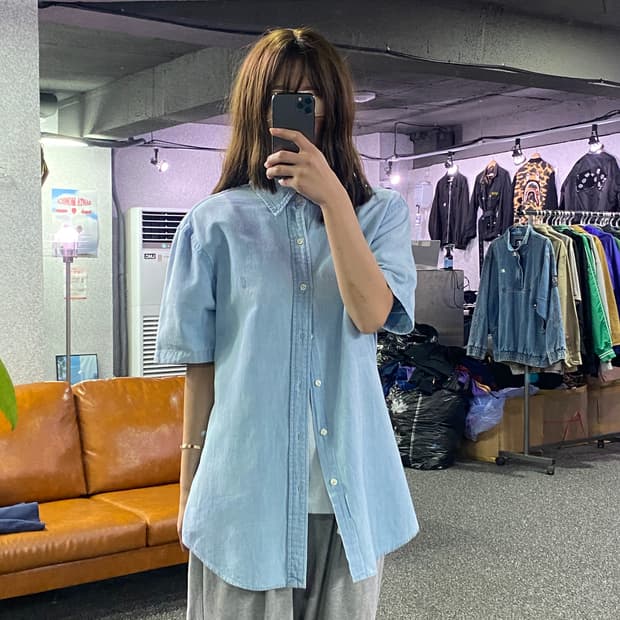 폴로 랄프 로렌 슬림핏 빈팔 셔츠 B2521