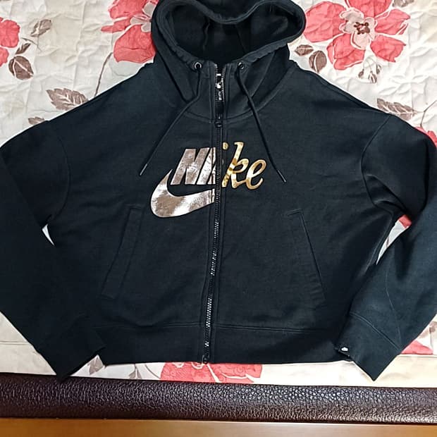 나이키 오버핏 크롭후드집업 S 여성55 가슴54 기장50