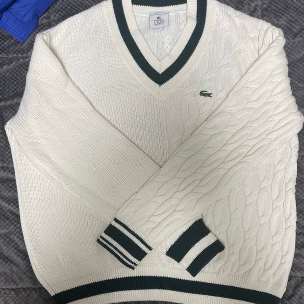 라코스테 케이블꽈배기 니트