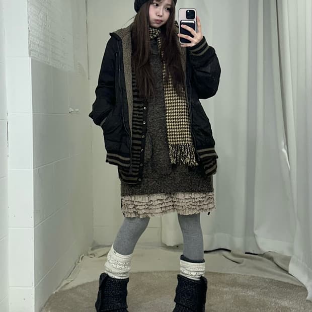 데일리 브라운 모카무스 곰돌이 모리걸 코디세트