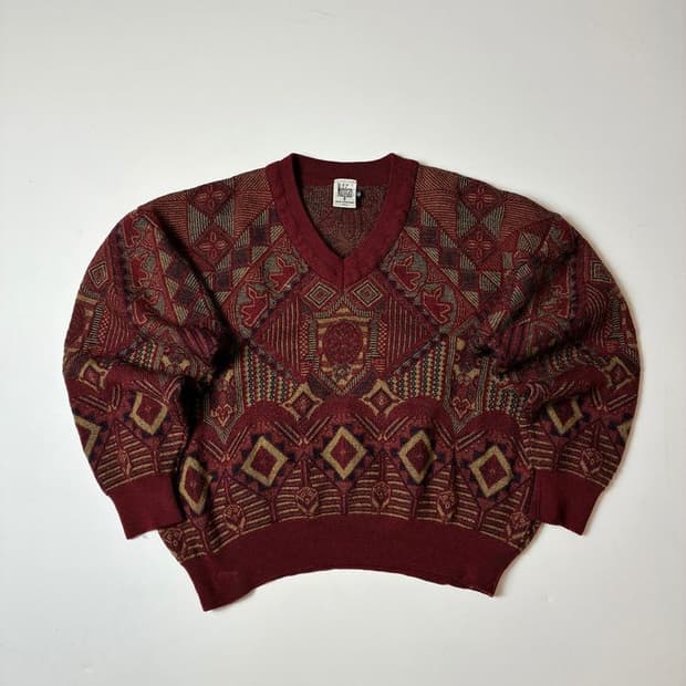 모딜리아니 90's 이태리 울 패턴 니트 PN8109