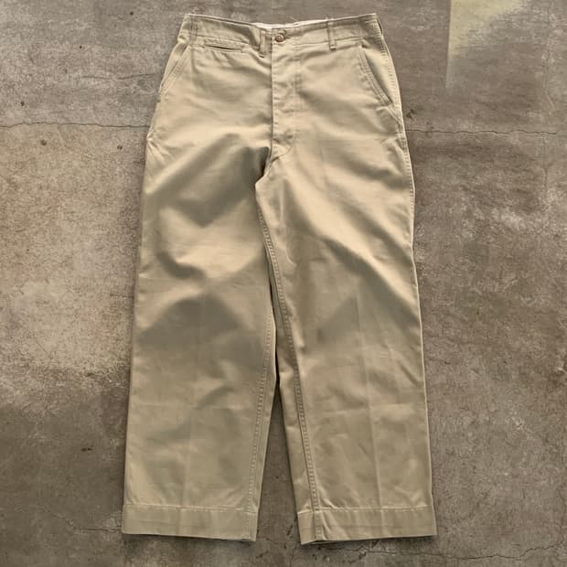 50s 미군 코튼 트윌 카키 트라우저 1945패턴