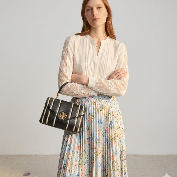 가격인하 ㅣ토리버치가방 키라 사첼백 블랙 금장 2way 정품 | 무료배송