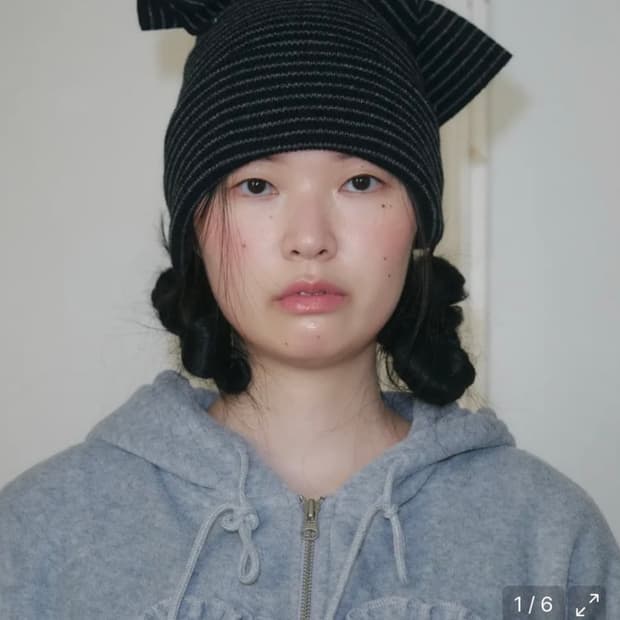 펀프롬펀 비니 리본비니 차일드매거진