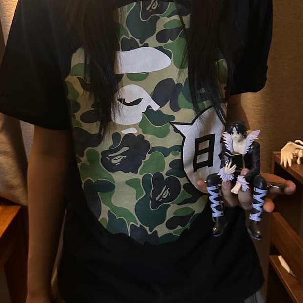 베이프 재팬 빅 에이프 헤드 시티 티셔츠 블랙