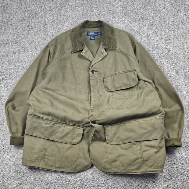 90's 폴로랄프로렌 코튼캔버스 헌팅자켓 ( XL ) / 10446