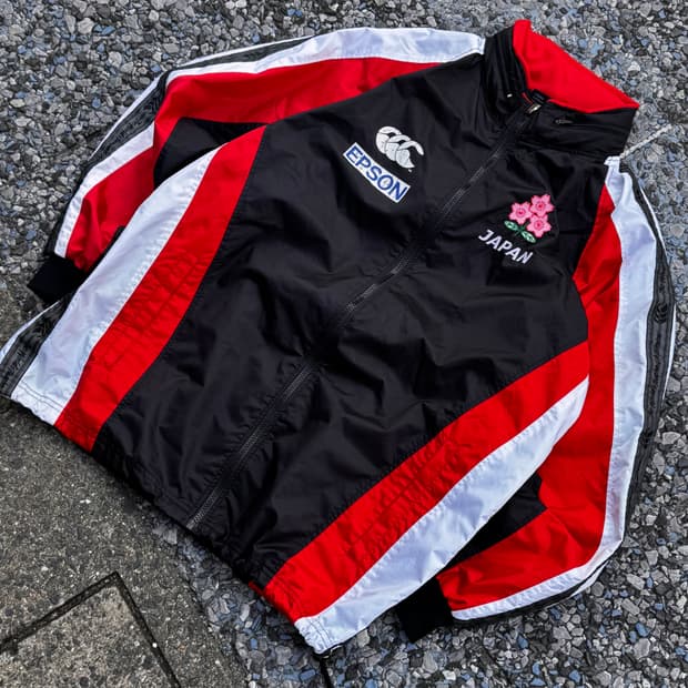 캔터베리 럭비 선수 지급용 오버핏 바람막이 자켓