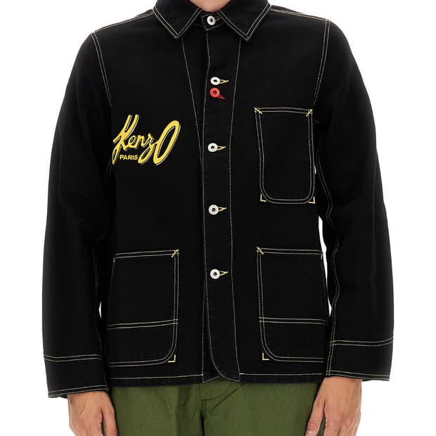 Kenzo Cotton Denim Workwear Jacket 겐조