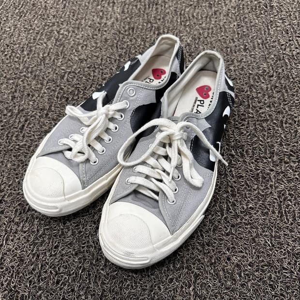 꼼데가르송 x 컨버스 잭 퍼셜 스니커즈 단화 260