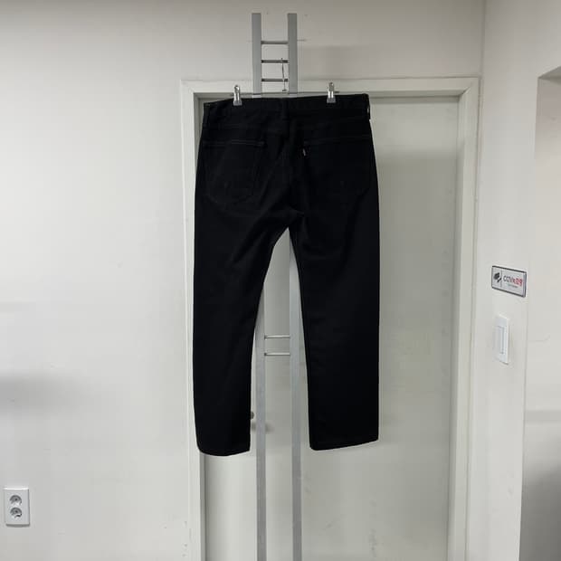 리바이스 505 블랙 데님 팬츠 W36 L32