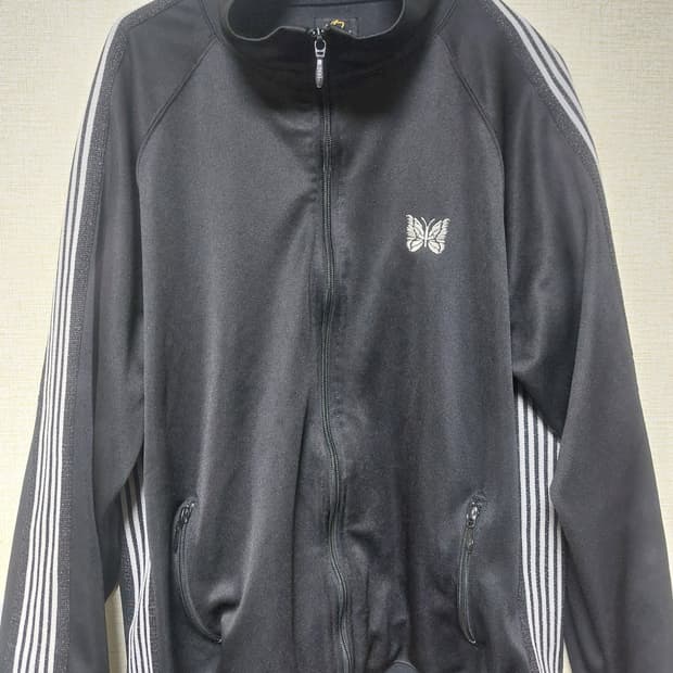 [XL] 니들스 트랙 자켓 폴리 스무스 블랙 화이트 별주 