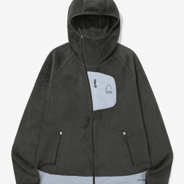 (2XL)시에라디자인 모스 폴라텍 알파 다이렉트 후드집업 차콜