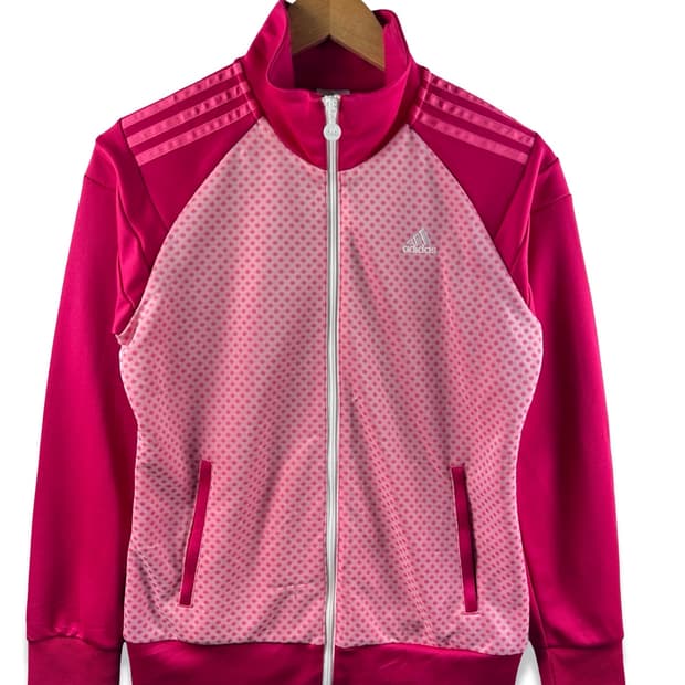 아디다스 핑크 눈꽃도트 져지1955