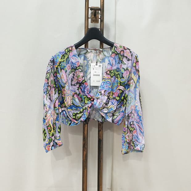 자라 크롭 가디건 S (새제품)