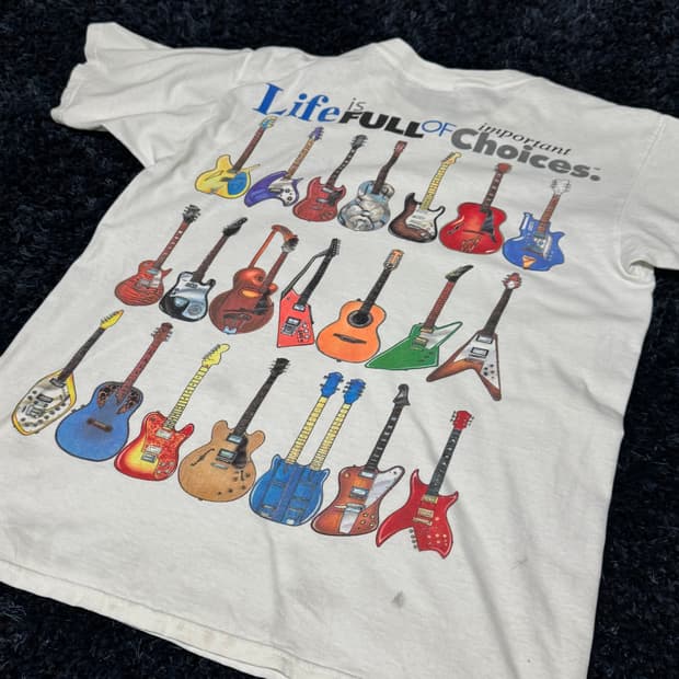 00s vintage 기타 아트워크 t-shirt