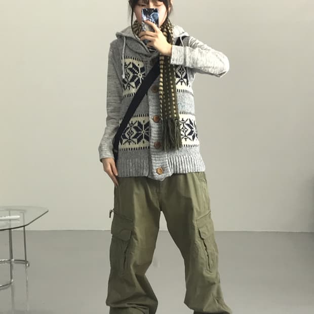 Jpn Acrylic Nordic Sweater Vests