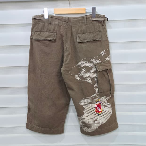 JAPAN 빈티지 린넨 반바지- 31정도