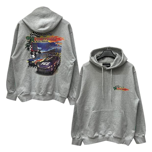 예스아이씨 레이싱 오버사이즈 후드티 M