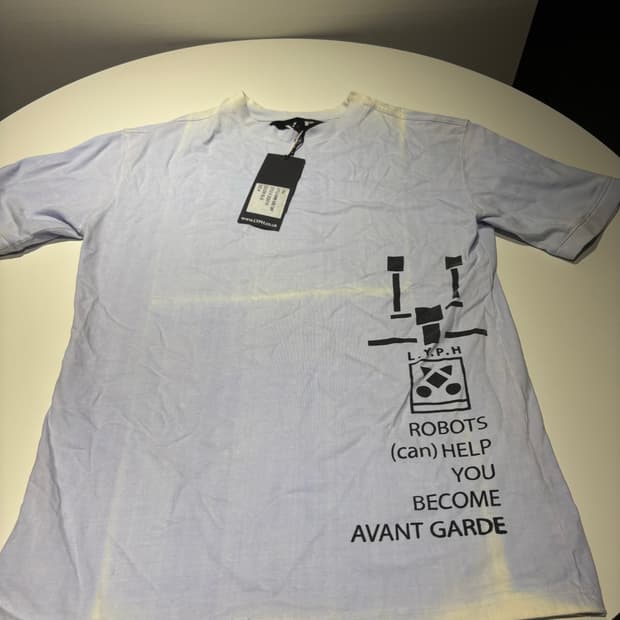 (미착용/떨이) LYPH 로봇 프린팅 티셔츠 블루 M