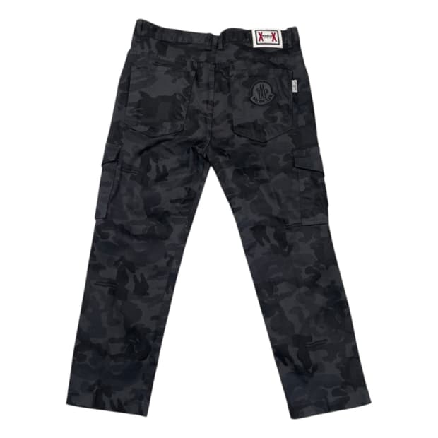 몽클레어 Moncler 블랙 카모플라주 카고팬츠 36