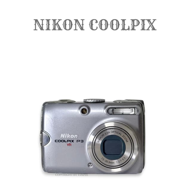 니콘 쿨픽스 P3(coolpix p3) 빈티지 디지털 카메라 디카