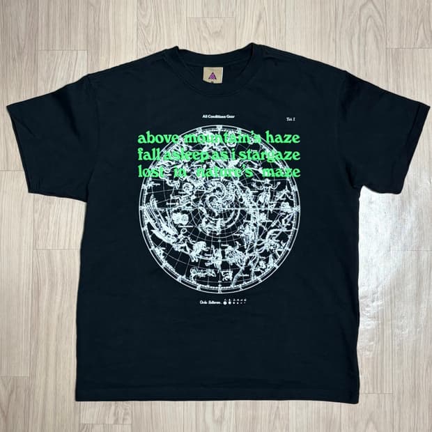 [XL] 나이키 ACG 스타게이즈 반팔 티셔츠 블랙 DC4087-010