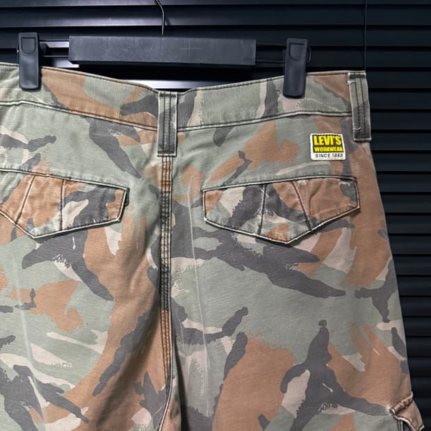 리바이스 워크웨어 카모 카고 반바지 29 빈티지 팬츠 밀리터리 건빵 바지