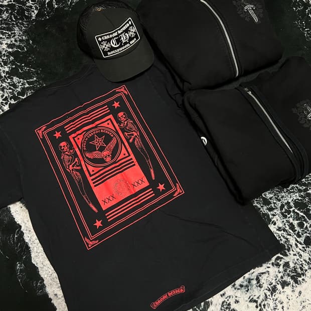 L | 크롬하츠 스컬 XXX반팔 티셔츠 