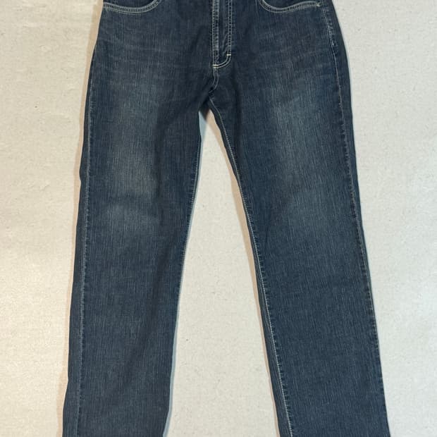 랭글러 wrangler 화이트 스티치 빈티지 워싱 데님 팬츠 32