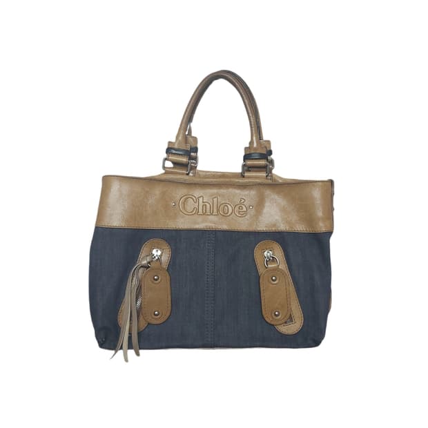 끌로에 데님 레더 토트백 (정품)