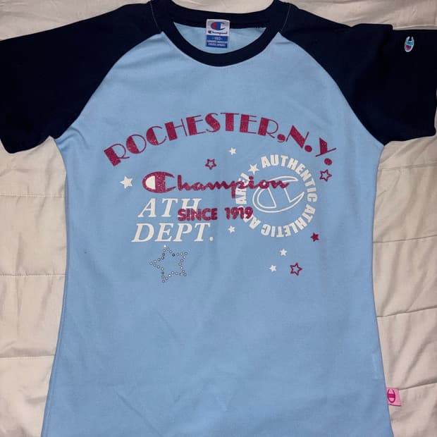 팝갸루 키치 빈티지 챔피온 반팔티