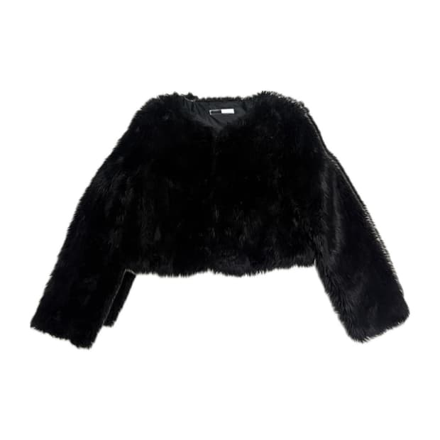 애즈온 퍼자켓 블랙 