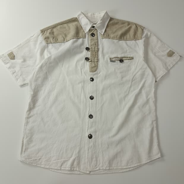 CA577 XL 스토커포인트 90s 독일판 바바리안  반팔 셔츠 남방