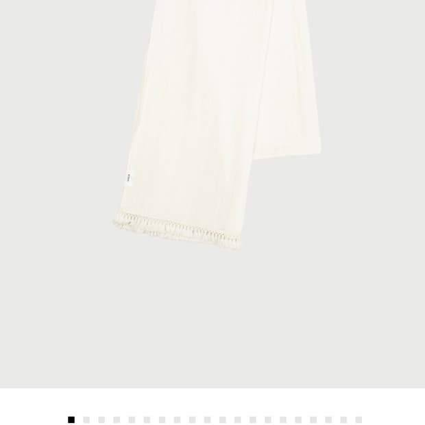 ETHOS 에토스 TASSEL SCARF 아이보리 새상품