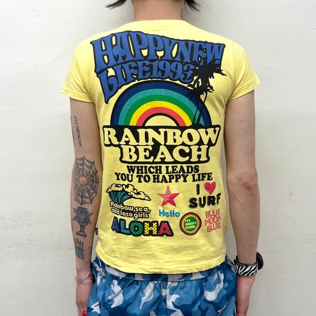 Blue Moon Big Rainbow Yellow T-shirt