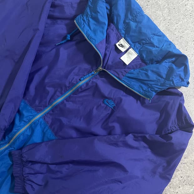 00s NIKE 배색 나일론 바람막이 017