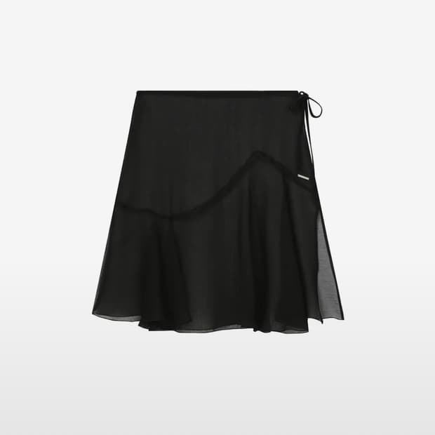 미세키서울 레이어드 랩 스커트