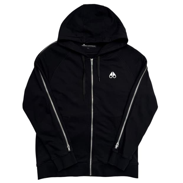 무스너클 인터내셔널 블랙 후드집업 L