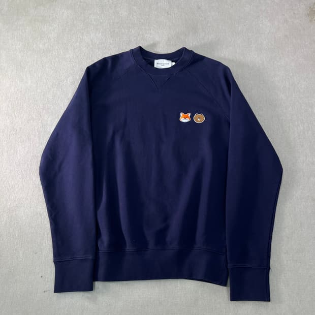 95 메종키츠네 라인프렌즈 패치 맨투맨