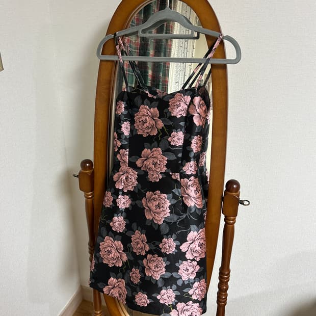 플라워 미니 슬립원피스