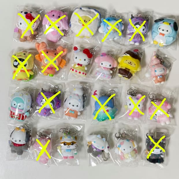 산리오 치비토모 디저트 천사와악마 해양 키티 마멜 포차코 폼폼푸린