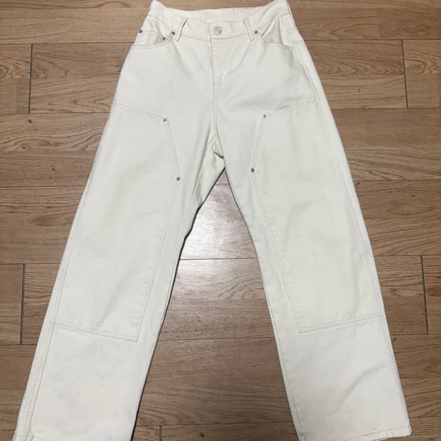 (28~30size) 세미와이드핏 카펜더 크림 데님팬츠