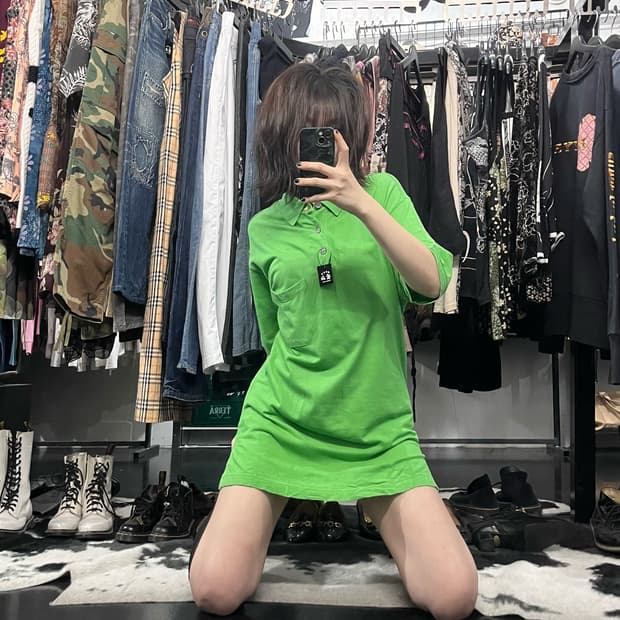 에르메스 오버핏 카라 반팔