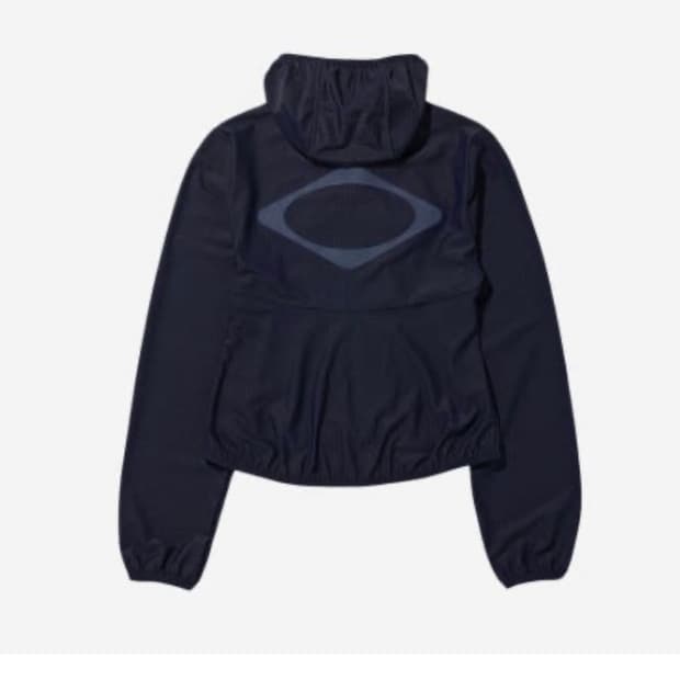 미스치프 후드 와플 집업 네이비 23fw