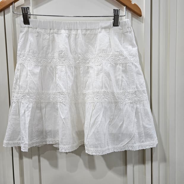 코튼레이스 스커트