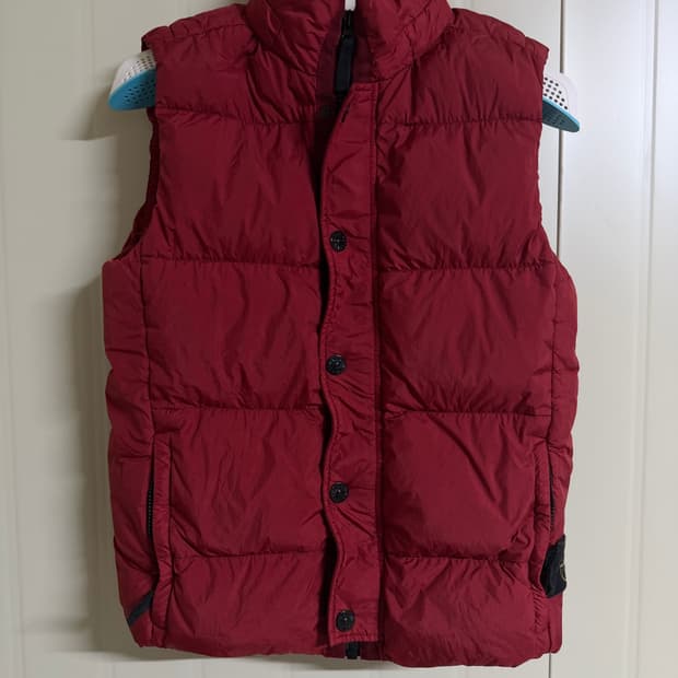 스톤아일랜드 크링클랩스 조끼패딩 L