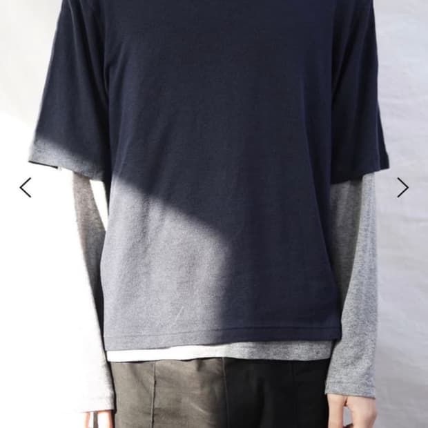 les alpha layered sleeve (navy/grey) 2